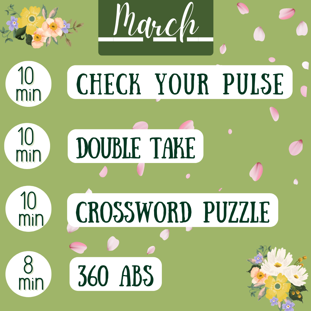 MARCH 2023 Workout Schedule Brighter Fitness